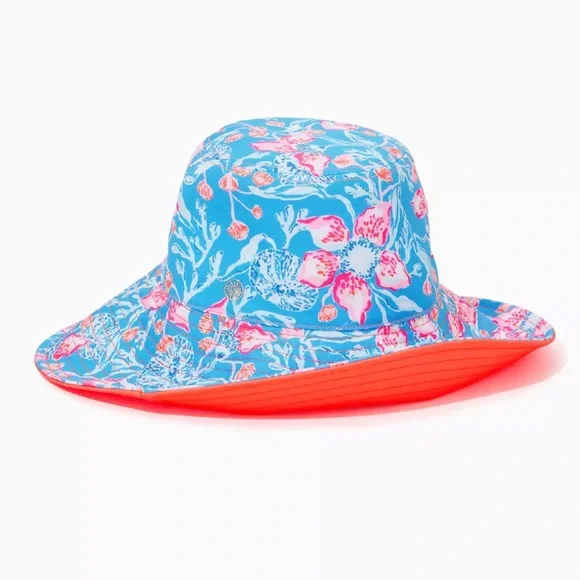 New Lilly Pulitzer Reversible Canvas Sun Hat Lilly Pulitzer Women main image 3